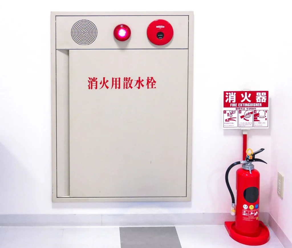 消火栓と消火器
